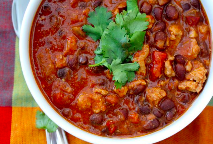 Slow Cooker Turkey Chili!