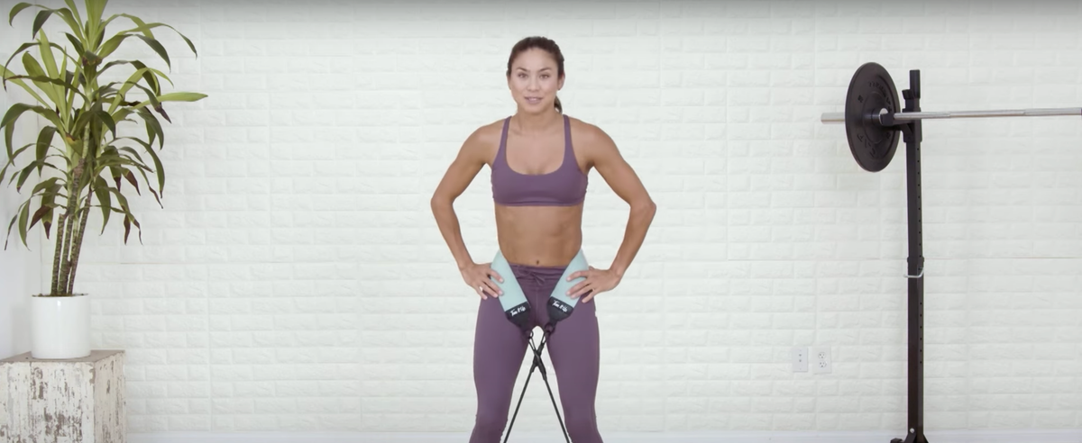 Total Body Squat Band Workout Perfect Squats