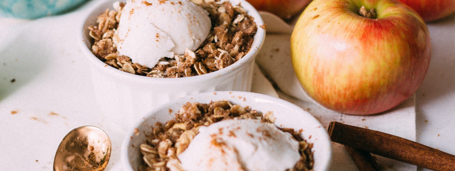 Healthy Thanksgiving Recipes from Tone It Up Apple Crisp and White Chocolate Pumpkin Pie