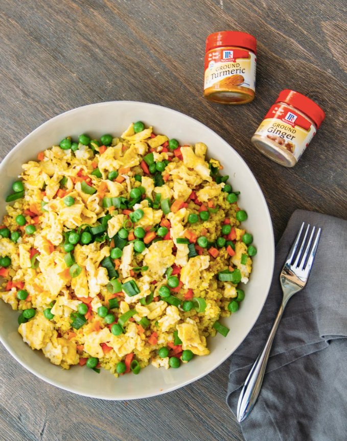 Turmeric Cauliflower Fried Rice