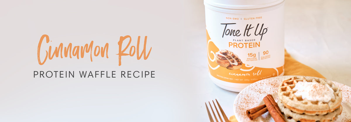 Cinnamon Roll Protein Waffles