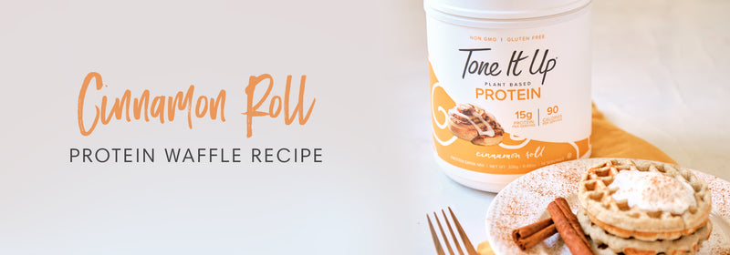 Cinnamon Roll Protein Waffles