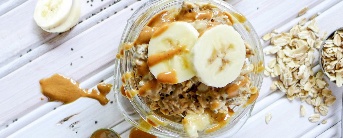 Banana Peanut Butter Overnight Oats