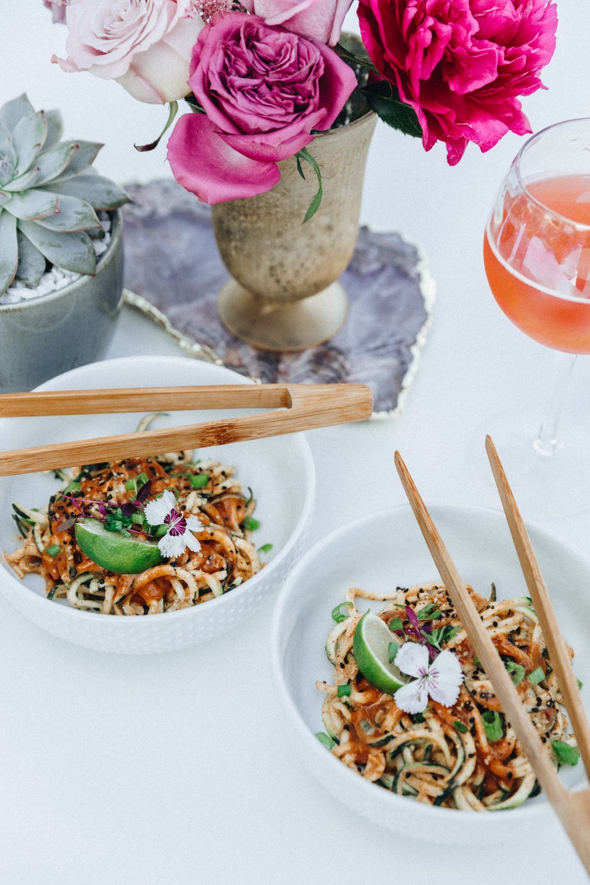 Spicy Sesame Zoodles ~ Love Your Body Meal Plan Recipe