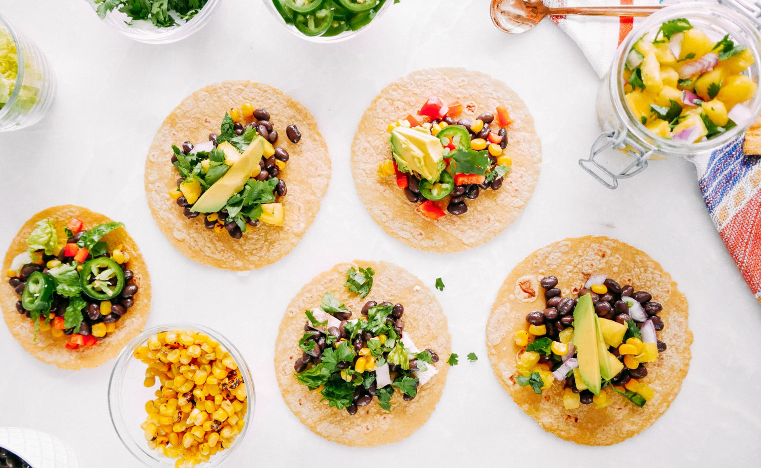 Build Your Own Healthy LA Street Tacos!